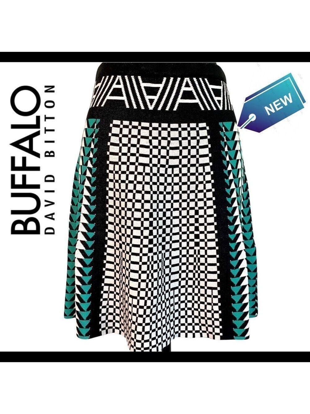 Buffalo David Bitton NWT Sea Green Brandon Knit Skirt Size Extra Small